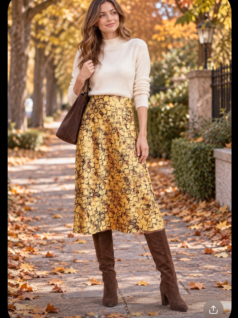Anthropologie Current Air Harmony Animal Print Midi Skirt